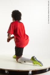 Sportswear Man Black Kneeling poses - ALL Athletic Medium Kneeling poses - on one knee Black Standard Photoshoot  Academic